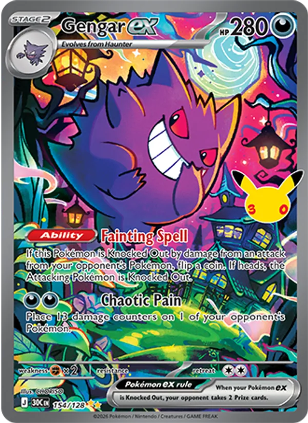 Gengar ex 30th Celebration 154/128