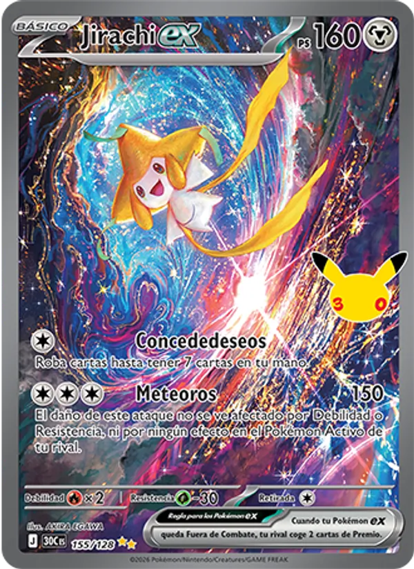 Jirachi ex Celebración 30.º Aniversario 155/128