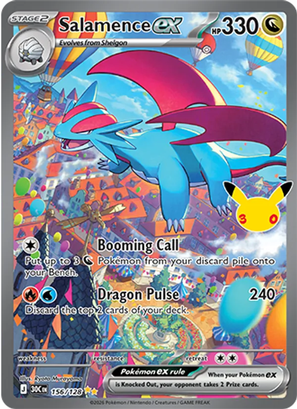 Salamence ex 30th Celebration 156/128