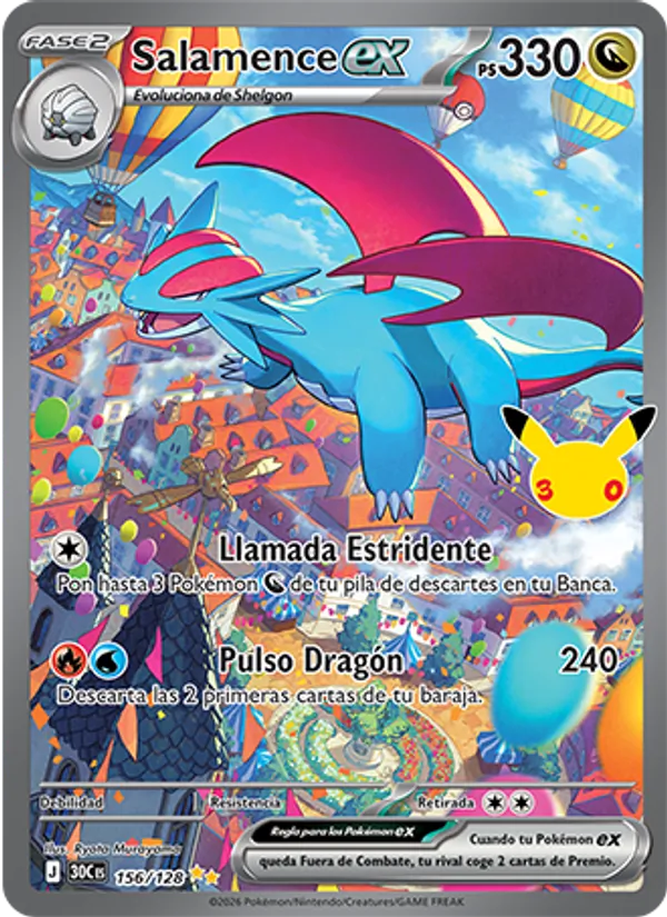 Salamence ex Celebración 30.º Aniversario 156/128