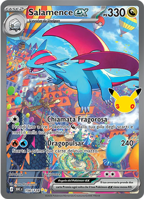 Salamence-ex 30° Anniversario 156/128