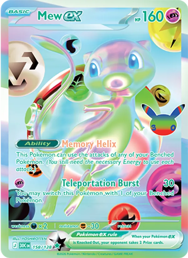 Mew ex 30th Celebration 158/128