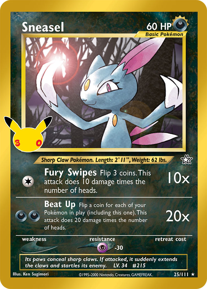 Sneasel 30th Classic Collection 007/30
