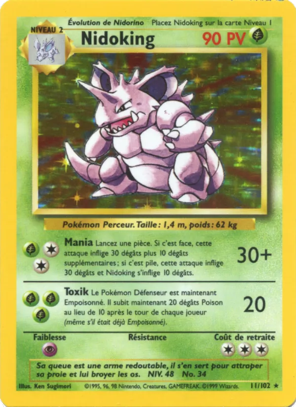 Nidoking Set de Base 11/102