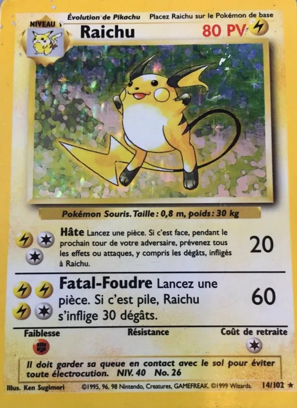 Raichu Set de Base 14/102