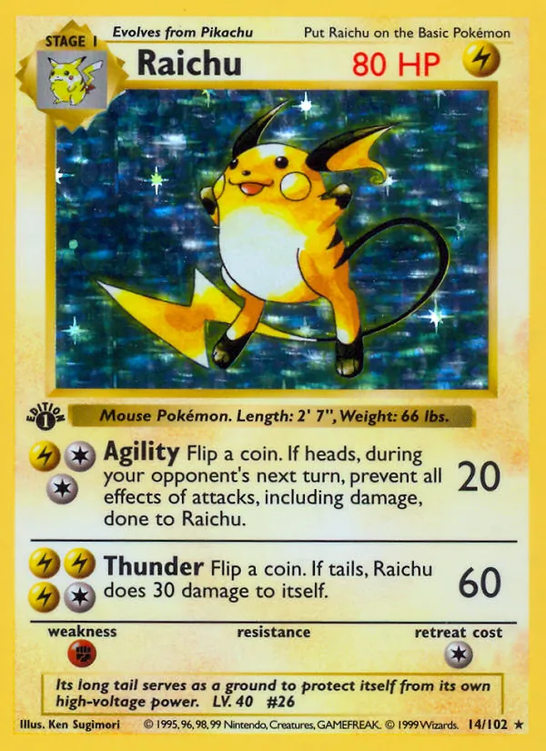 Raichu Set Base 14/102