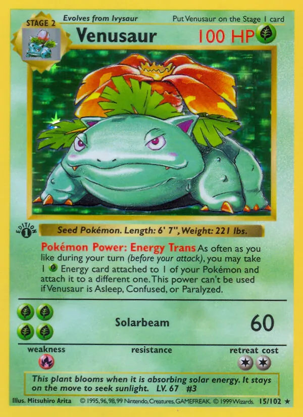 Venusaur Edición Básica 15/102