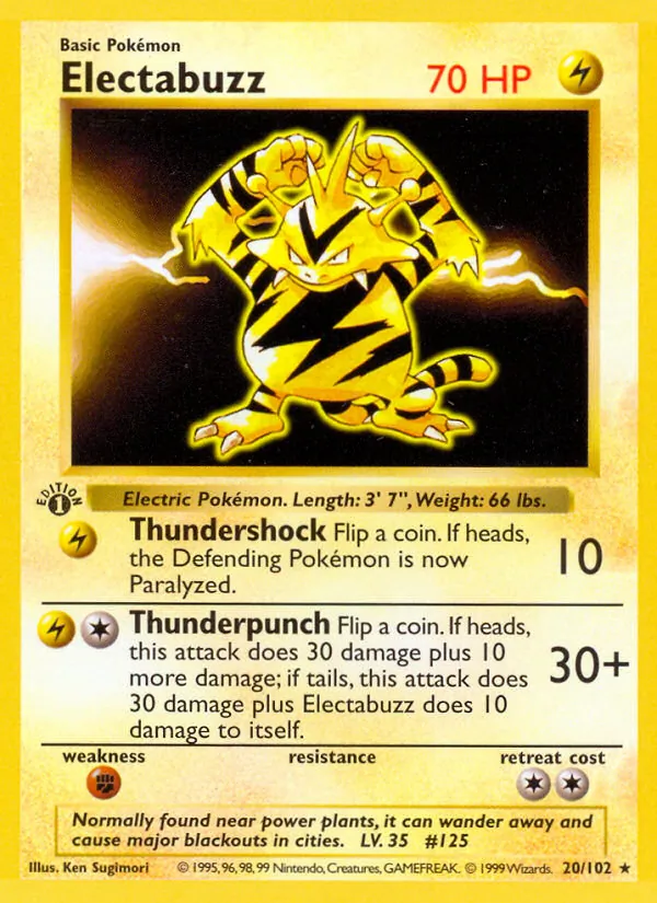 Electabuzz Base Set 20/102