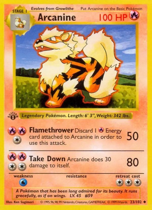Arcanine Set Base 23/102