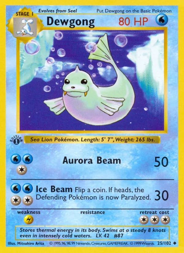 Dewgong Set Base 25/102