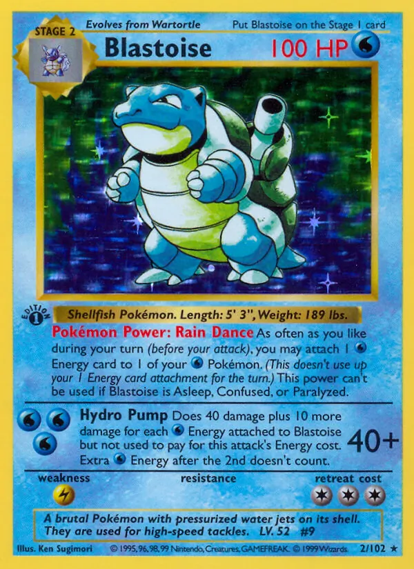 Blastoise Set Base 2/102