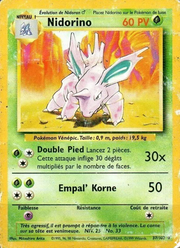 Nidorino Set de Base 37/102