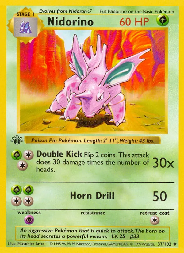 Nidorino Grundset 37/102
