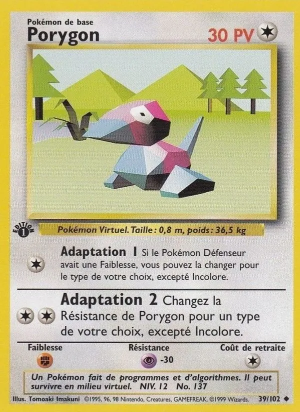 Porygon Set de Base 39/102