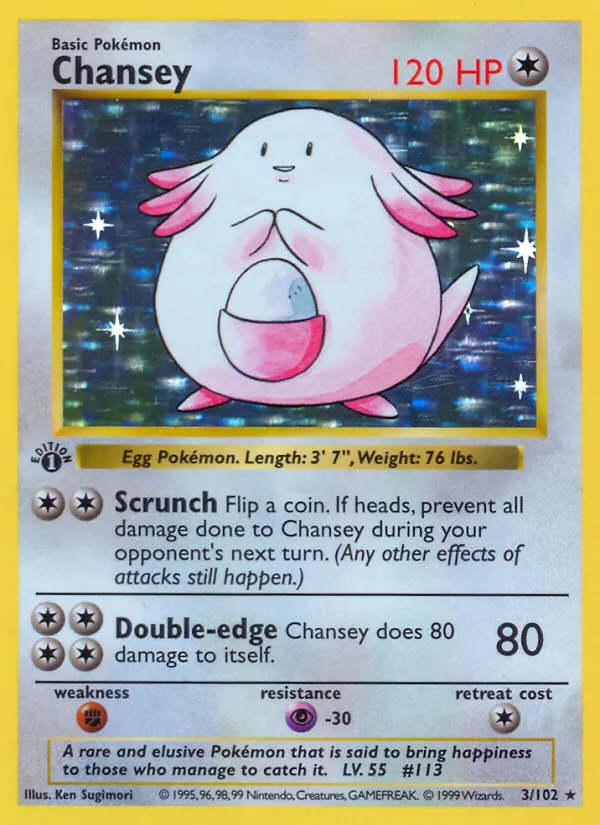 Chansey Base Set 3/102