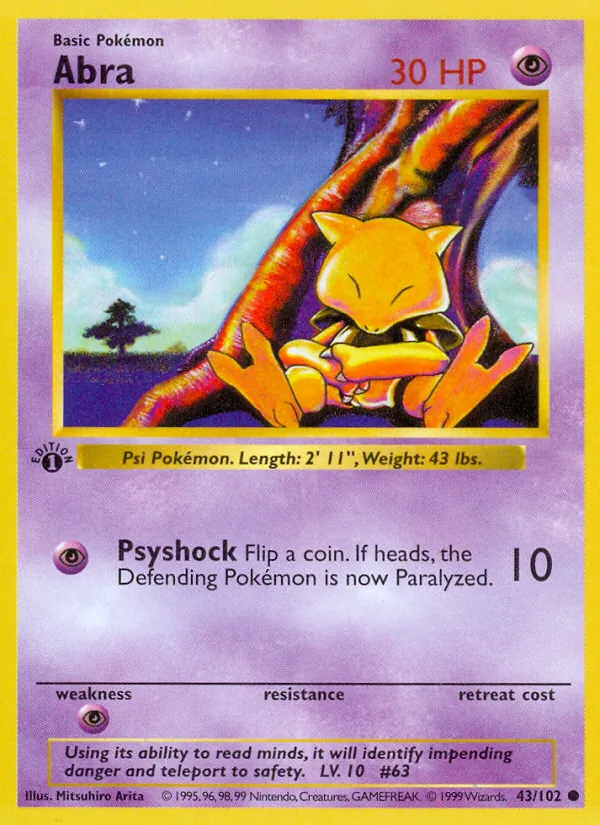Abra Base Set 43/102
