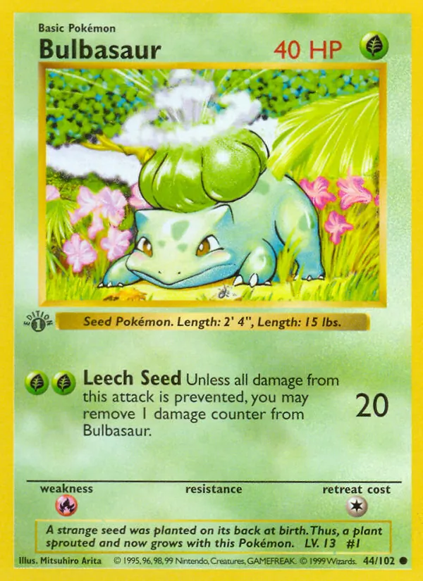 Bulbasaur Set Base 44/102