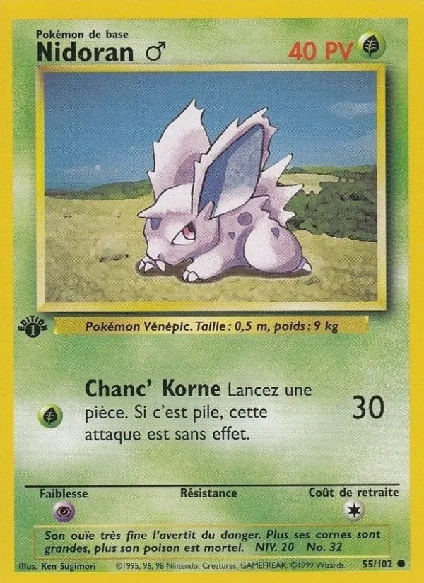 Nidoran ♂ Set de Base 55/102