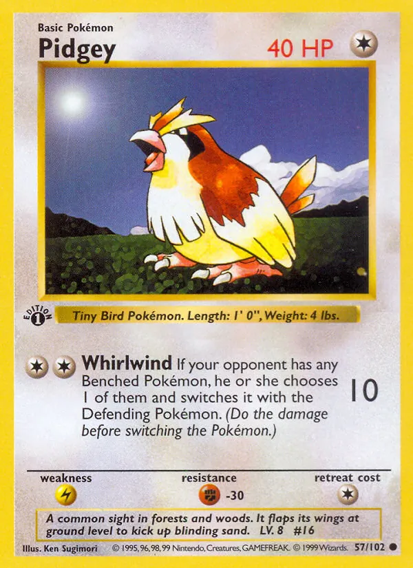 Pidgey Coleção Básica 57/102