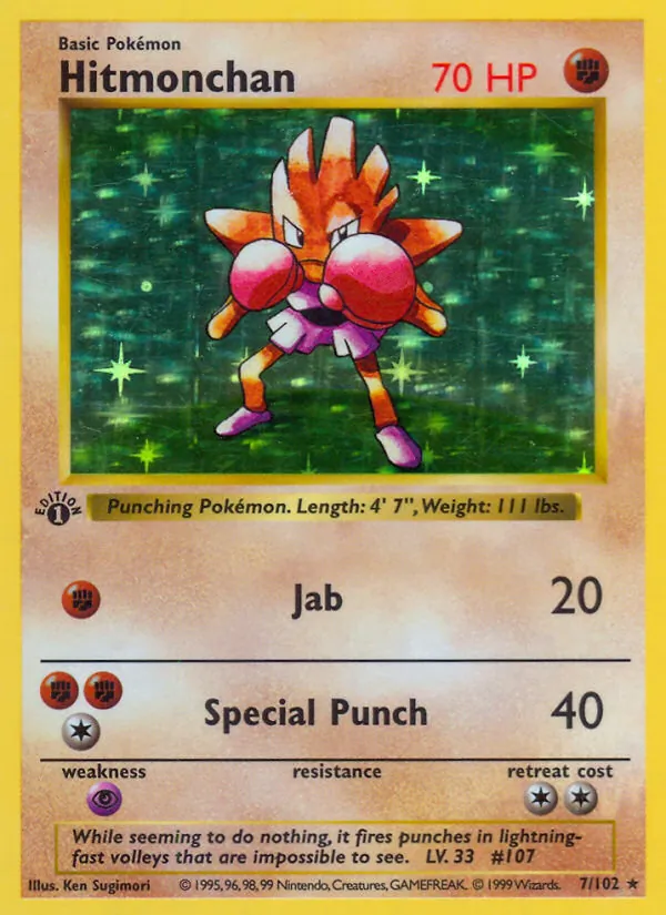 Hitmonchan Set Base 7/102