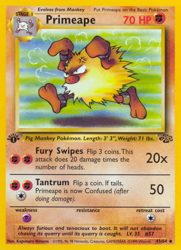 Primeape Jungle 43/64