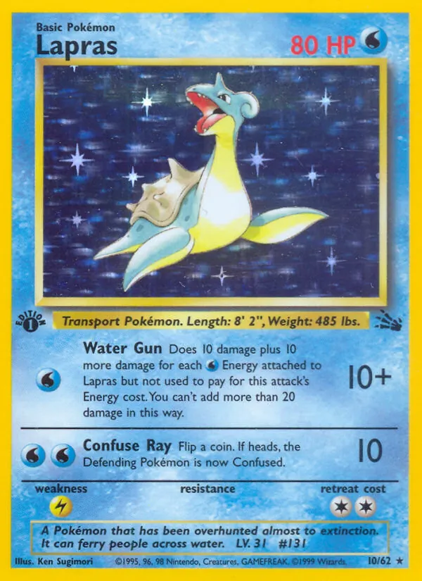 Lapras Fóssil 10/62