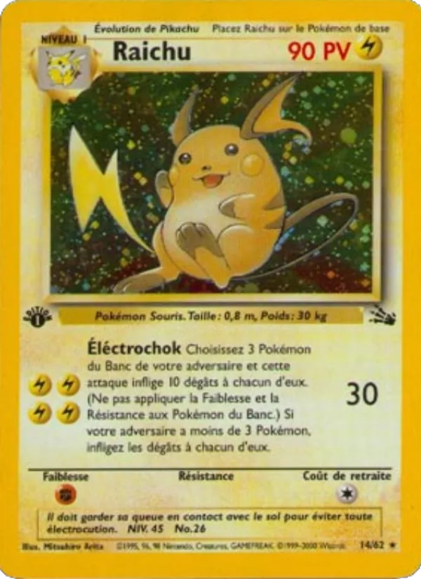 Raichu Fossile 14/62