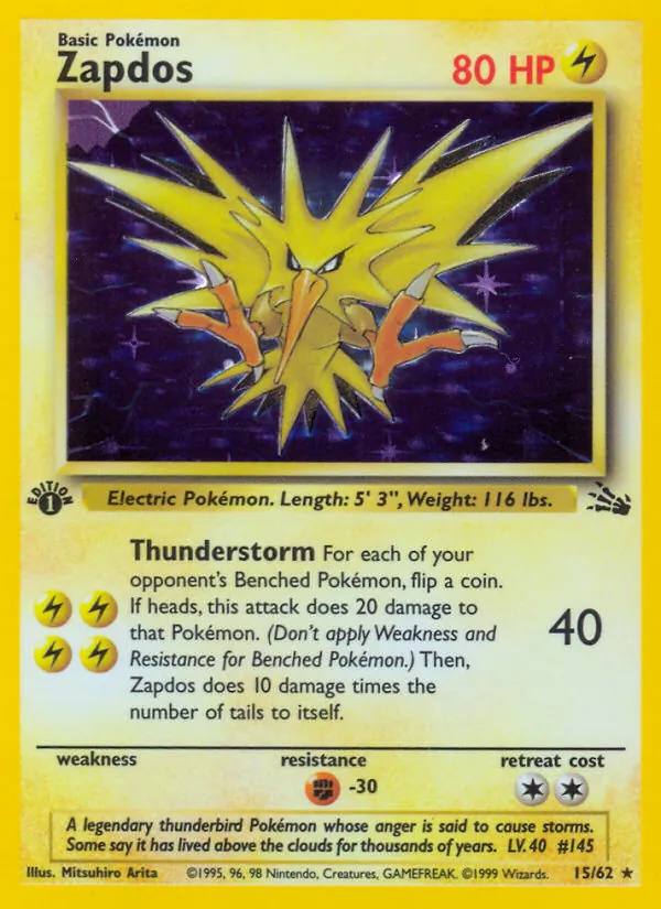 Zapdos Fossil 15/62