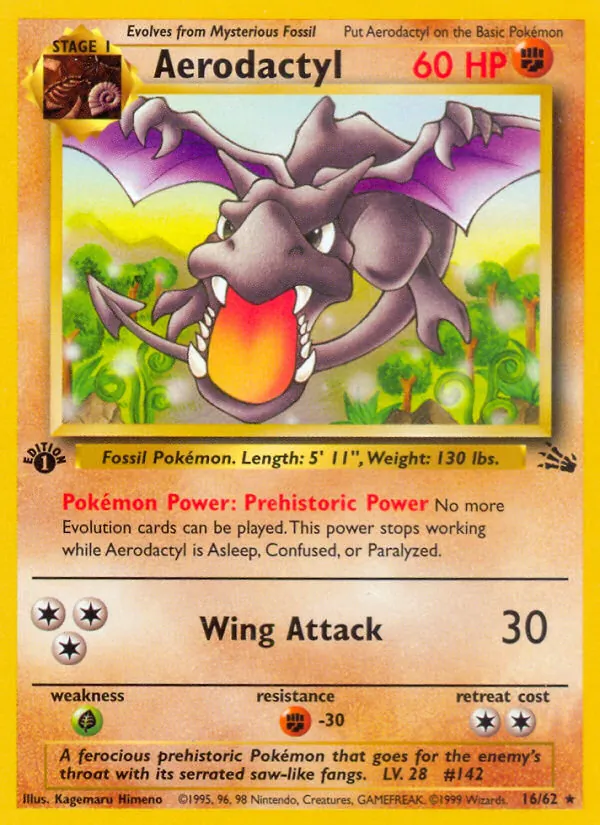 Aerodactyl Fossil 16/62