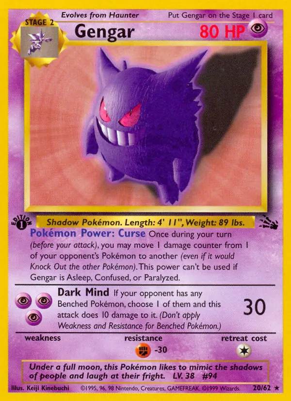 Gengar Fósil 20/62