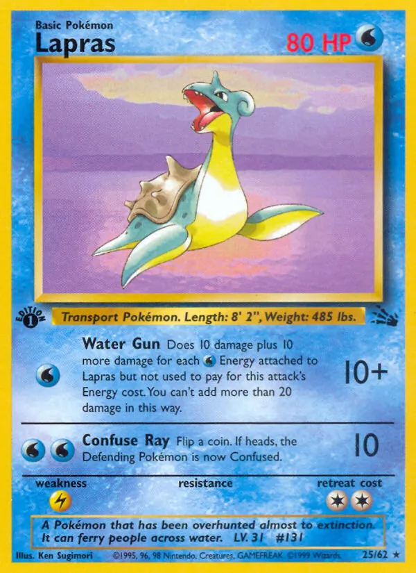 Lapras Fóssil 25/62