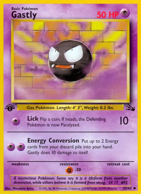 Gastly Fósil 33/62