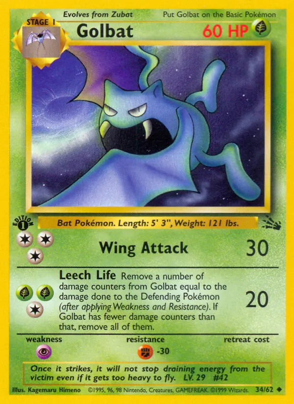 Golbat Fossil 34/62