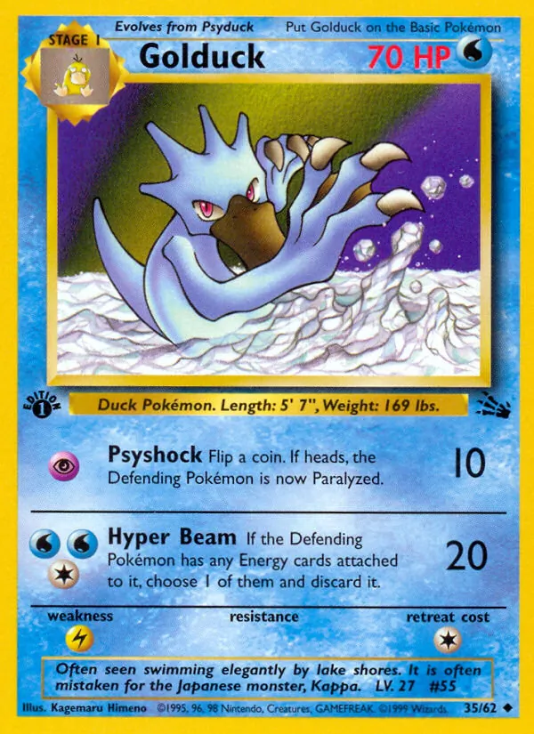 Golduck Fósil 35/62