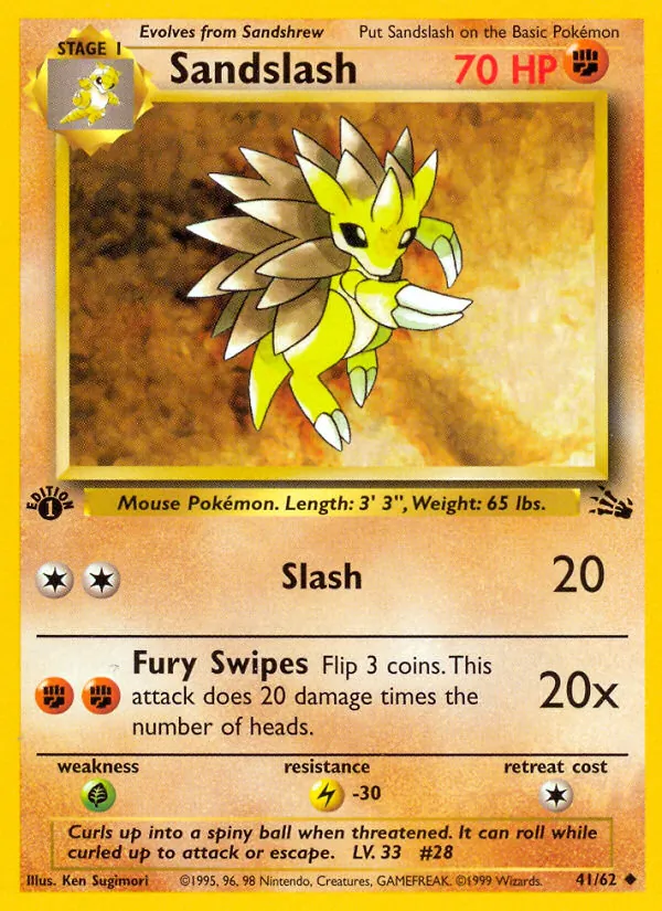 Sandslash Fóssil 41/62