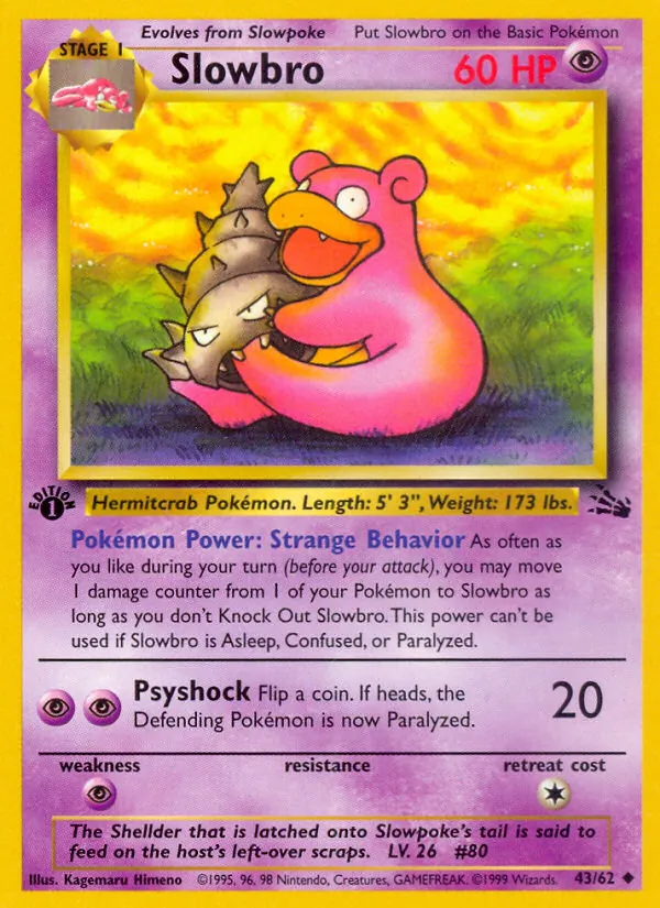Slowbro Fossil 43/62