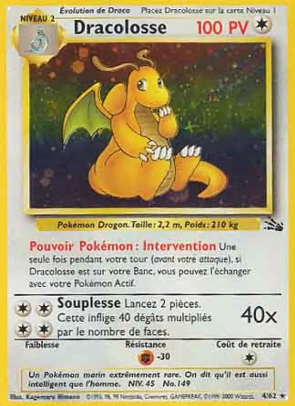 Dracolosse Fossile 4/62