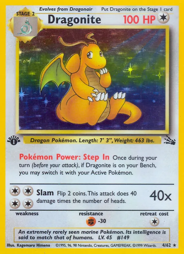 Dragonite Fossil 4/62