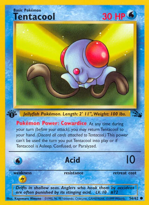 Tentacool Fossil 56/62