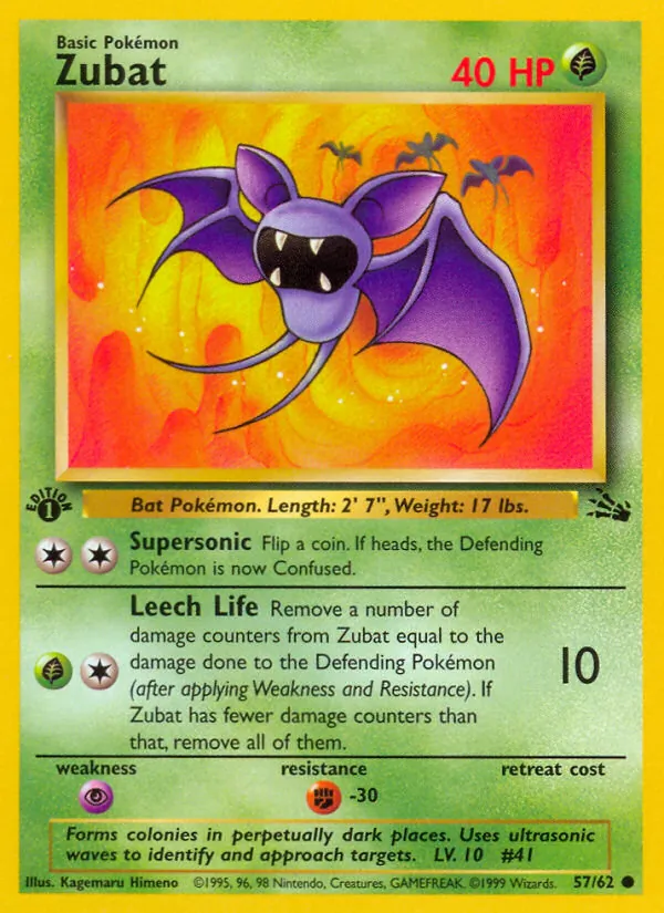 Zubat Fossil 57/62