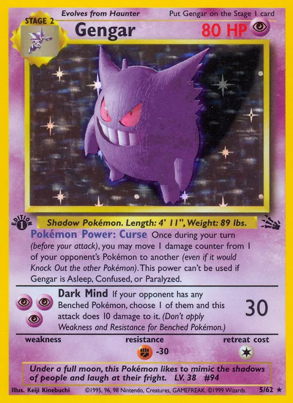 Gengar Fóssil 5/62