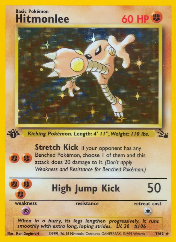 Hitmonlee Fósil 7/62