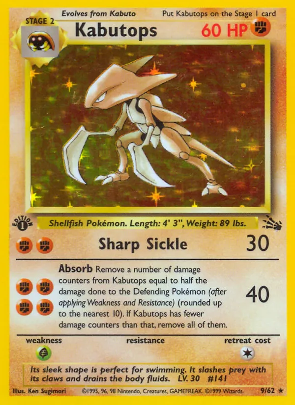 Kabutops Fóssil 9/62