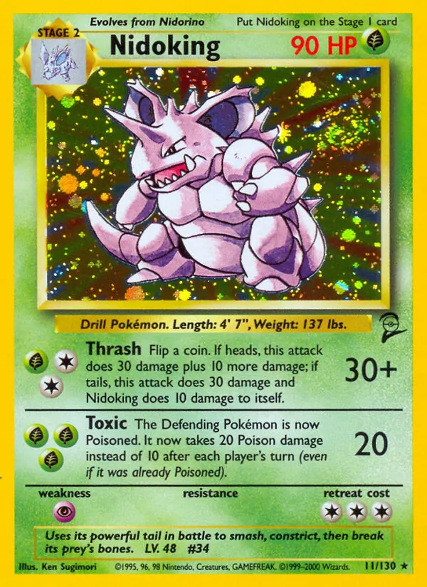 Nidoking Base Set 2 11/130