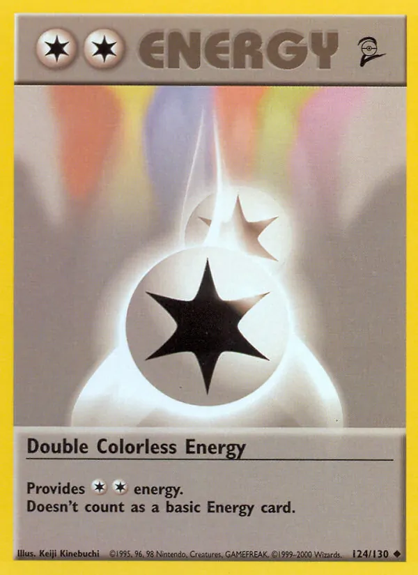 Double Colorless Energy Base Set 2 124/130