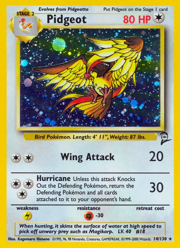 Pidgeot Base Set 2 14/130