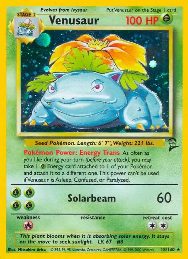 Venusaur Base Set 2 18/130