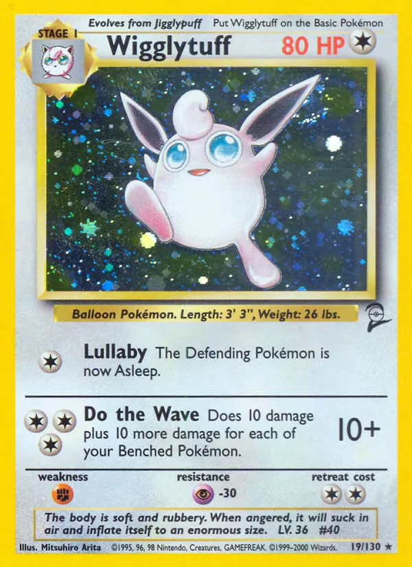 Wigglytuff Base Set 2 19/130
