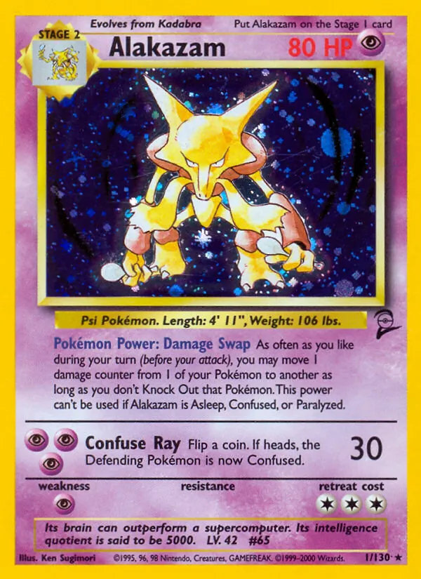Alakazam Base Set 2 1/130