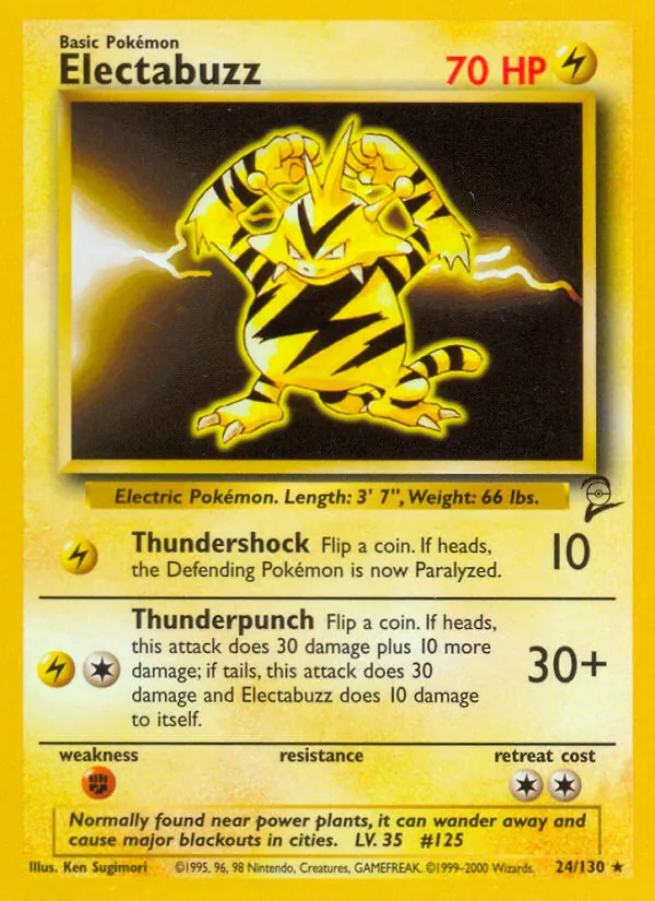 Electabuzz Base Set 2 24/130